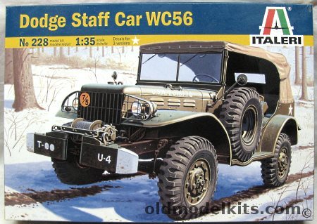 Italeri 1/35 Dodge WC56 Staff Car, 228 plastic model kit